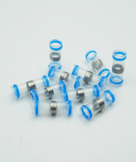 ท่อเชื่อมต่อแบบหุ้มด้วยท่อหดความร้อน พร้อมแหวนประสานบัดกรีกันน้ำ ทนความร้อน 150 °C